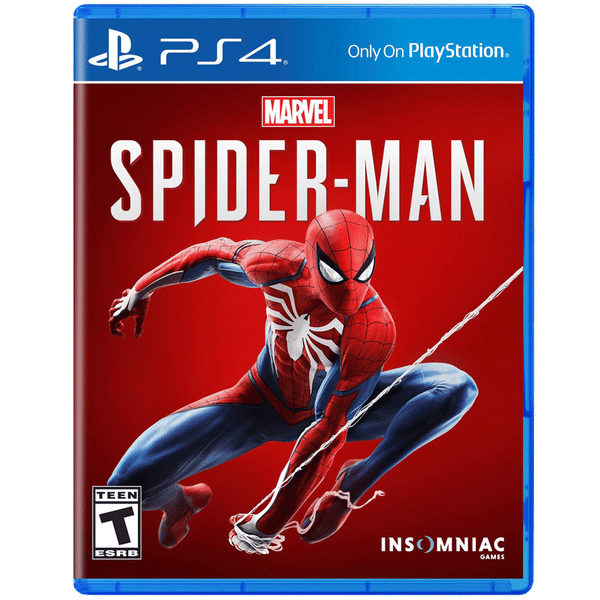 Ps4 console shop with spiderman game